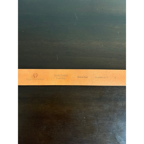 Volpi Concerie Belt Men's 37/38 Leather Belt Italian Saddle Leather Casual Dress - Picture 3 of 8